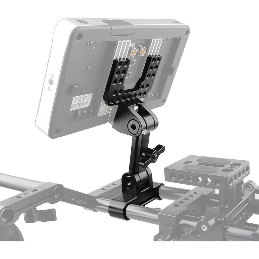 CAMVATE Adjustable Monitor Support with 15mm Rod Block & Back Plate for SmallHD 700 Series