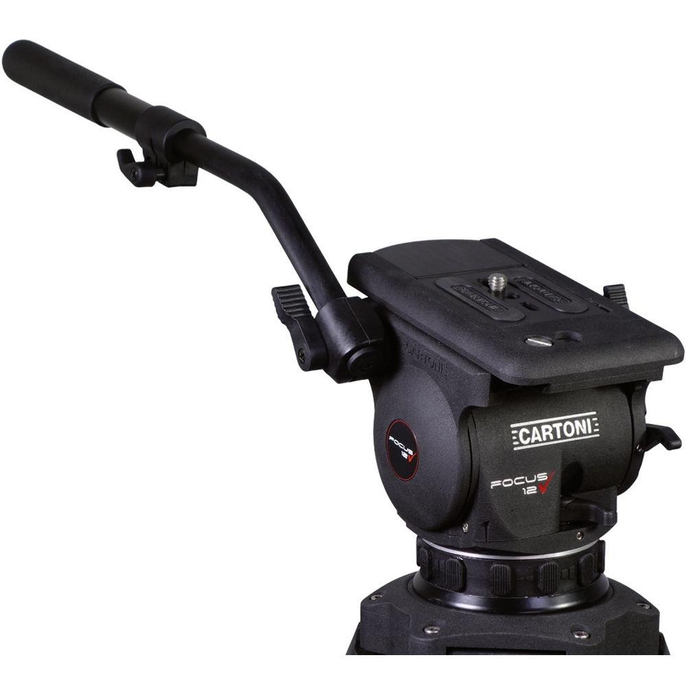 Cartoni Focus 12 Fluid Head with 2-Stage Carbon Fiber Smart-Stop SDS Tripod System