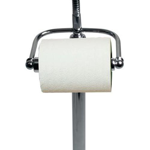 CTA Digital Pedestal Stand for 7-13" Tablets with Toilet Paper Roll Holder