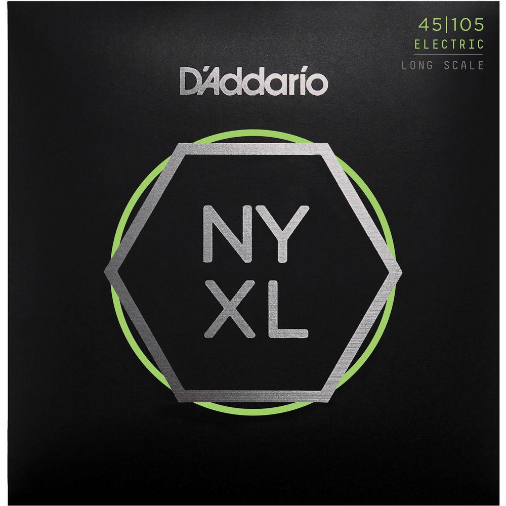 D'Addario NYXL45105 Light Top Medium Bottom Electric Bass Strings, D'Addario, NYXL45105, Light, Top, Medium, Bottom, Electric, Bass, Strings