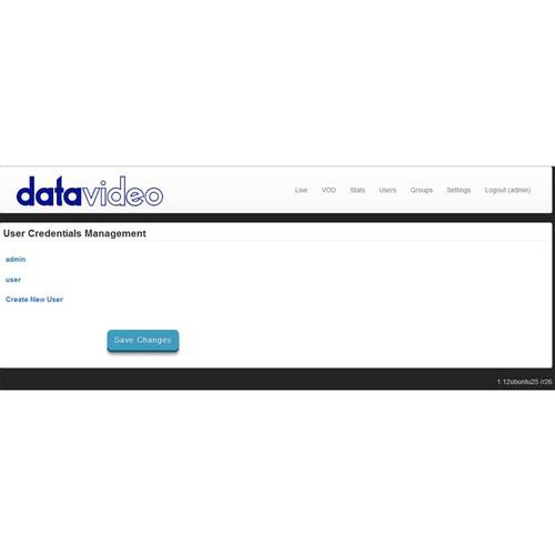 Datavideo NVS-25 H.264 Video Streaming Server with DVS-200 Cloud Server Streaming Service