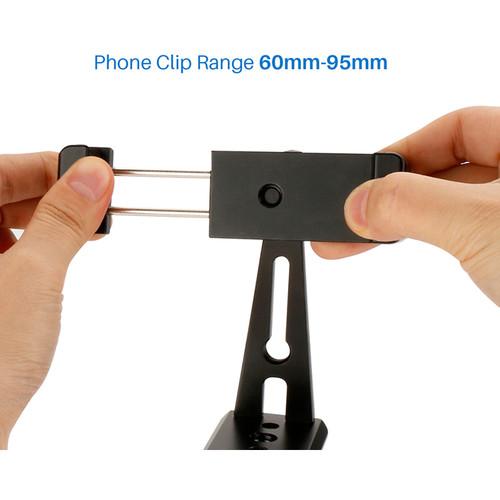 DigitalFoto Solution Limited Adjustable Tripod Mount Adapter Vertical 360 Rotation Phone Clipper Stand, DigitalFoto, Solution, Limited, Adjustable, Tripod, Mount, Adapter, Vertical, 360, Rotation, Phone, Clipper, Stand