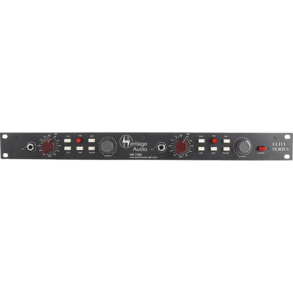 Heritage Audio HA 73X2 Dual-Channel Elite Series Microphone Preamplifier