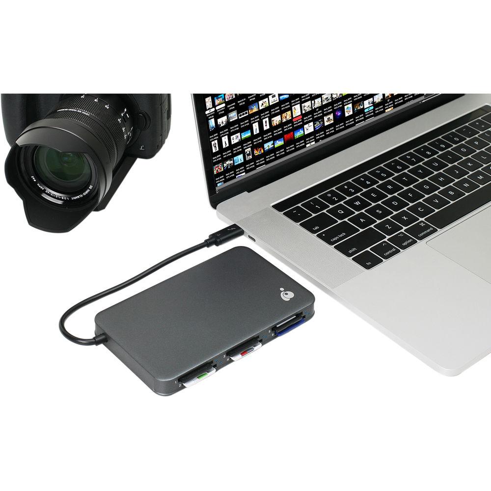 IOGEAR Thunderbolt 3 6-Slot SD Card Reader, IOGEAR, Thunderbolt, 3, 6-Slot, SD, Card, Reader