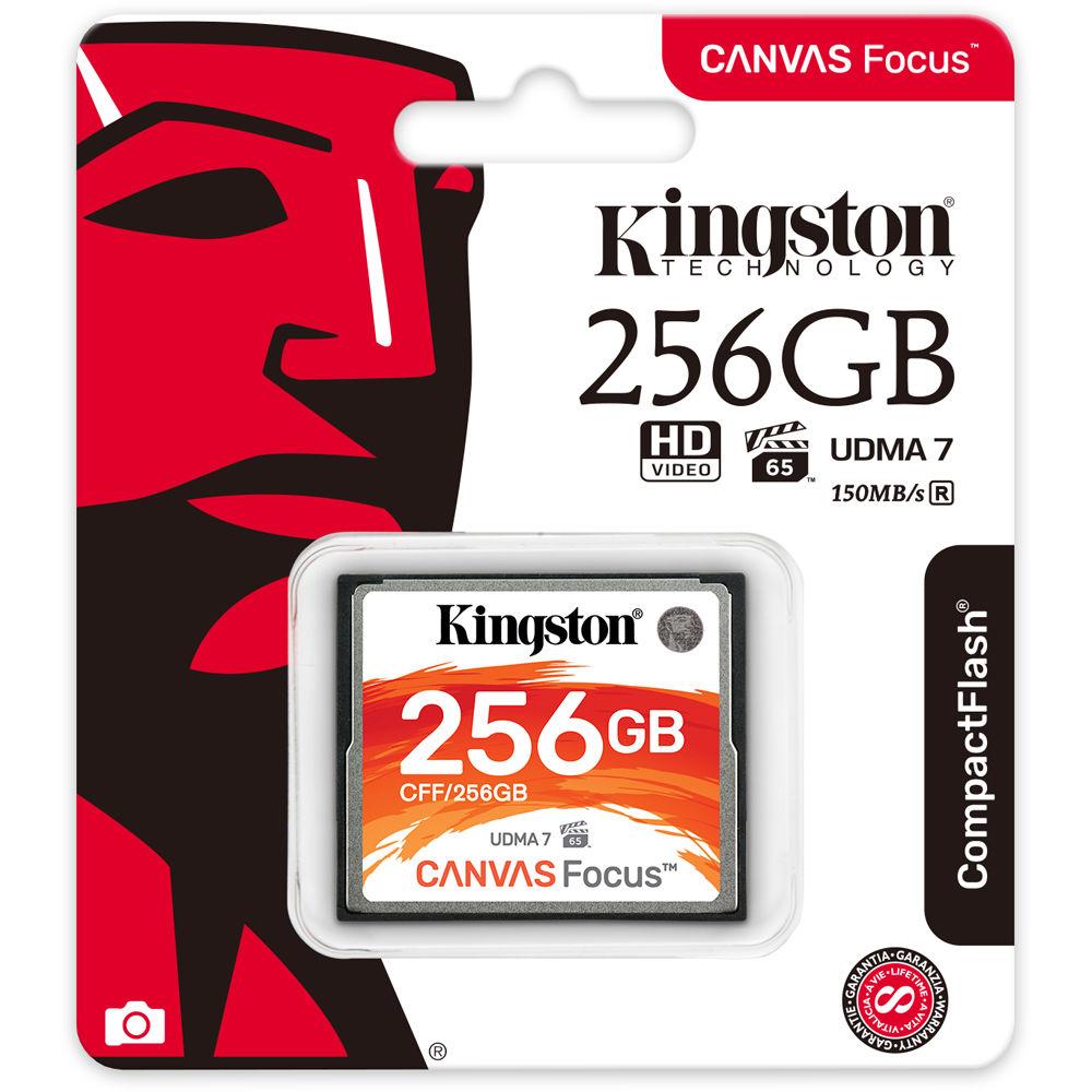 Kingston 256GB Canvas Focus CompactFlash Memory Card