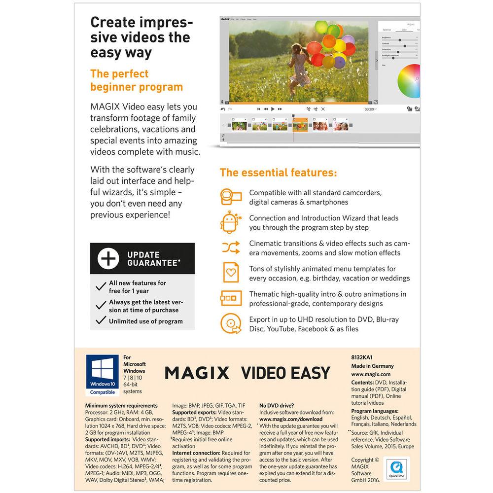 MAGIX Entertainment Video easy