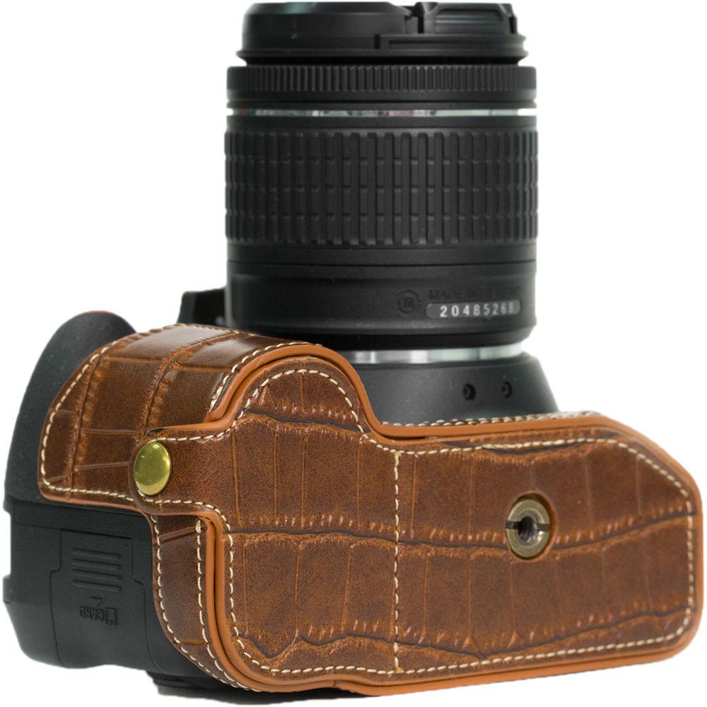 MegaGear Ever Ready PU Leather Half Case with Shoulder Strap for Nikon D3100-3400