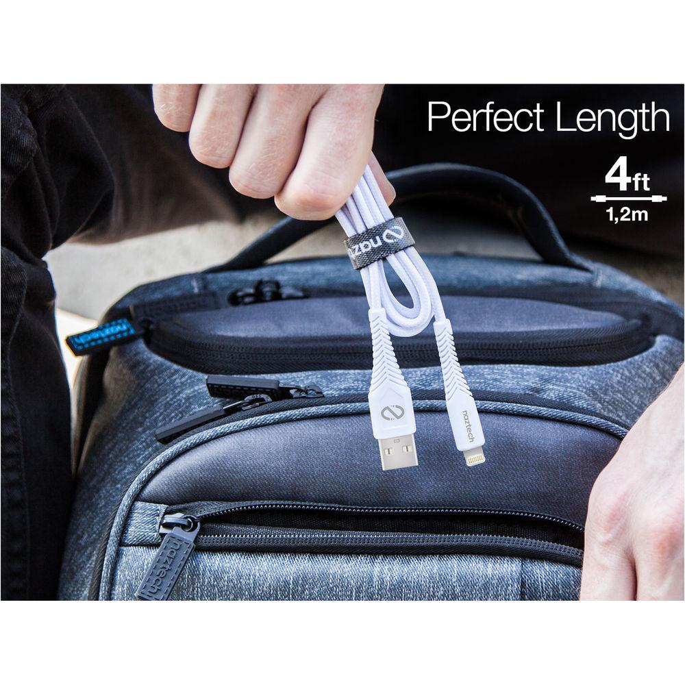 Naztech Rugged LED MFi Lightning Charge and Sync Cable