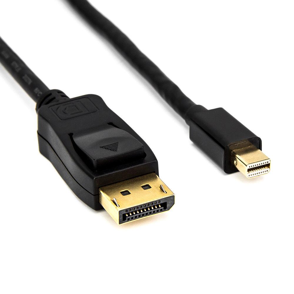 Rocstor Mini DisplayPort v1.2 Male to DisplayPort Male Adapter Cable