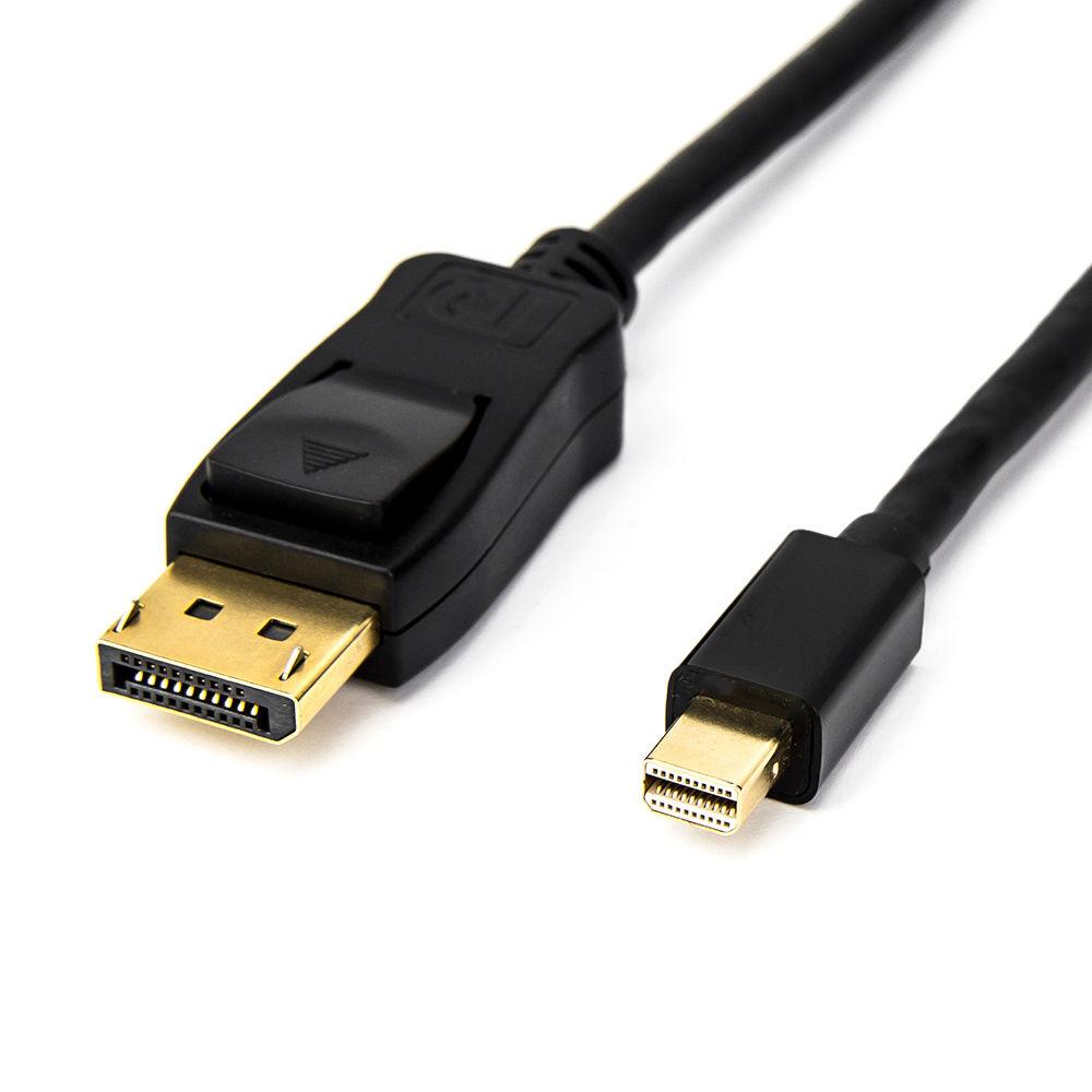 Rocstor Mini DisplayPort v1.2 Male to DisplayPort Male Adapter Cable