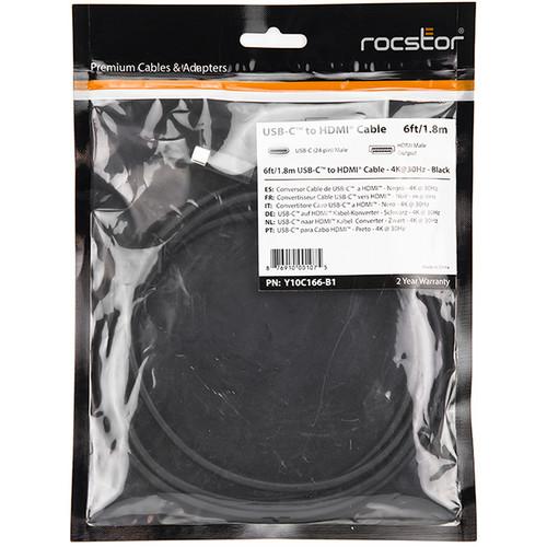 Rocstor USB Type-C Male to HDMI Male Cable