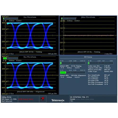 Tektronix Multi-Format Waveform Rasterizer Monitor with External Display