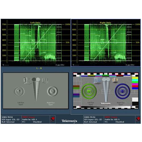 Tektronix Multi-Format Waveform Rasterizer Monitor with External Display