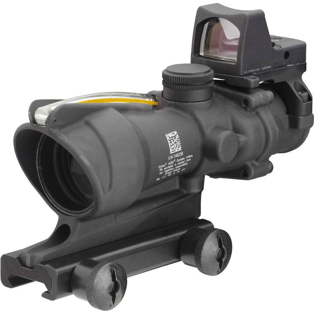 Trijicon 4x32 ACOG Dual Illuminated Riflescope and 3.25 MOA Red Dot Type 2 RMR Sight Kit