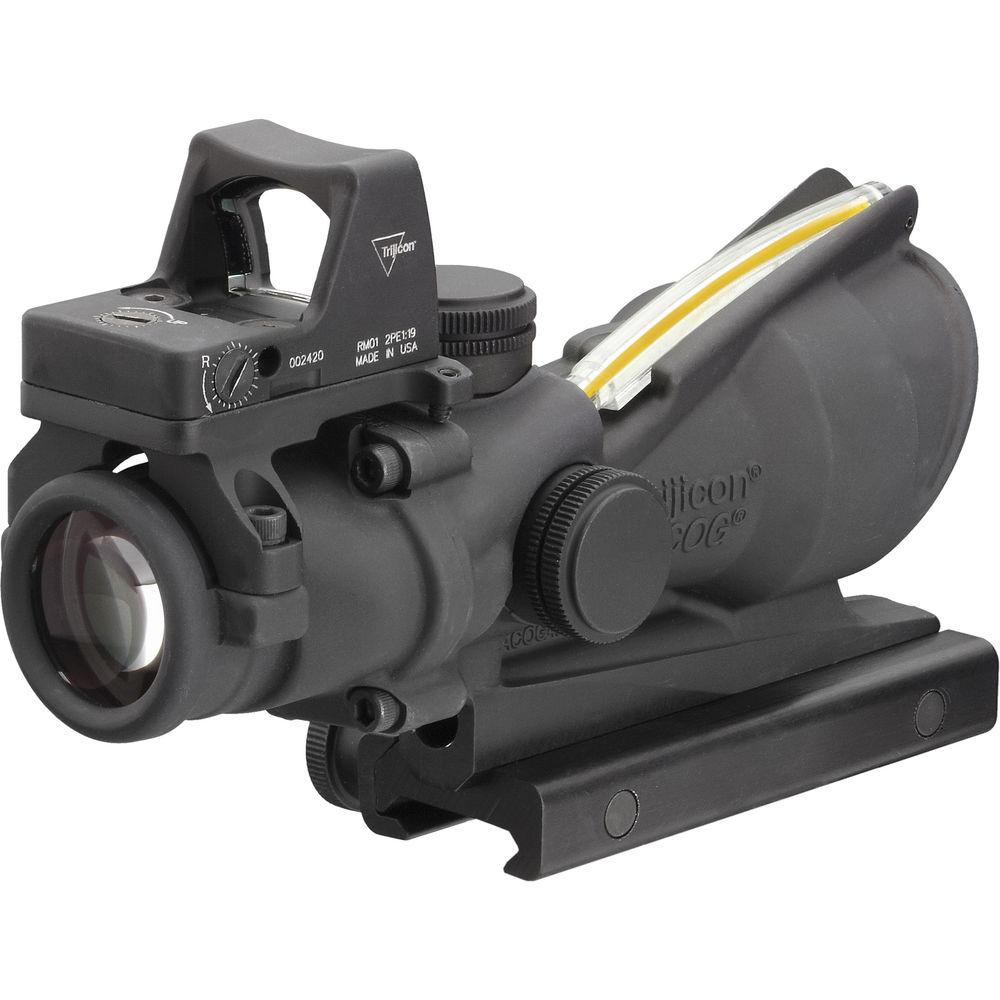 Trijicon 4x32 ACOG Dual Illuminated Riflescope and 3.25 MOA Red Dot Type 2 RMR Sight Kit