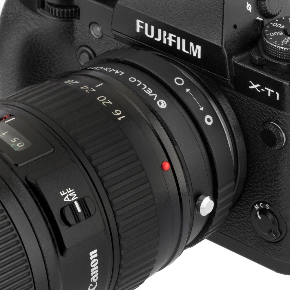 Vello Canon EF EF-S Lens to Fujifilm X-Mount Camera Lens Adapter with Aperture Control