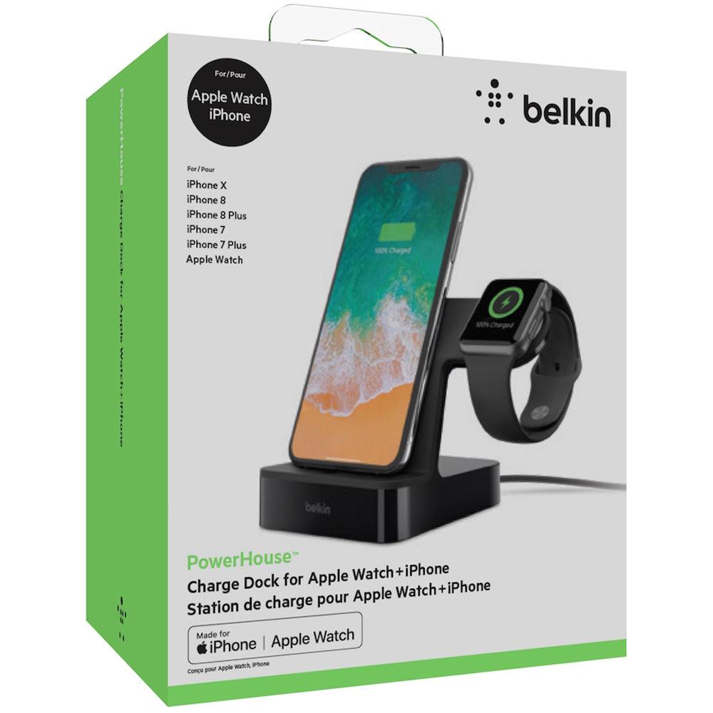 Belkin PowerHouse 2-In-1 Charging Dock for Apple Watch & iPhone