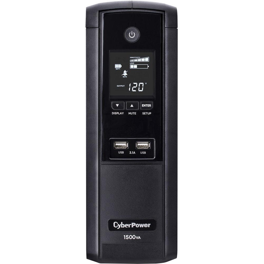 CyberPower UPS SYSTEM-1500VA 900W,Sim Sine Wave,Nema 5-15P,6