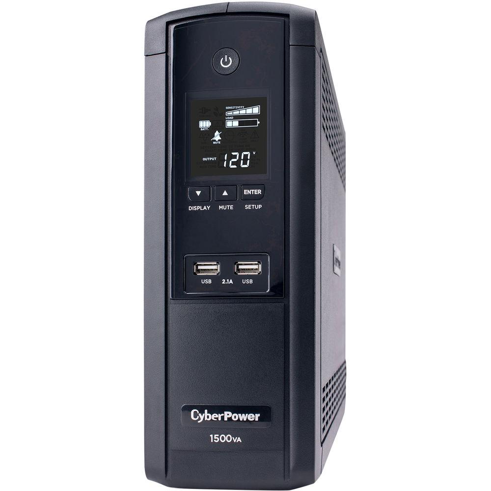 CyberPower UPS SYSTEM-1500VA 900W,Sim Sine Wave,Nema 5-15P,6