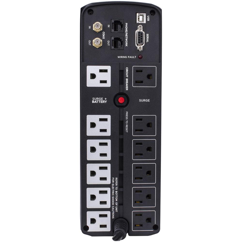 CyberPower UPS SYSTEM-1500VA 900W,Sim Sine Wave,Nema 5-15P,6