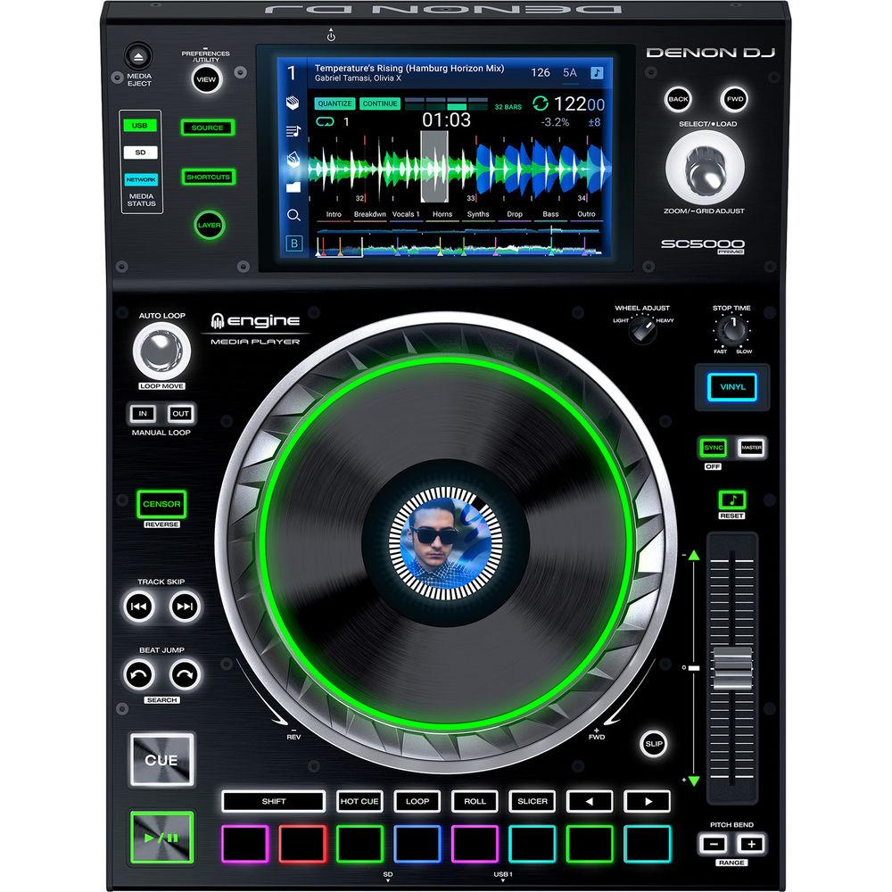 Denon DJ SC5000 Prime - Professional DJ Media Player with 7" Multi-Touch Display