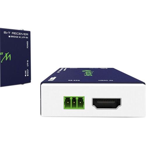 DIGITAL FORECAST Bridge Micro HDMI Extender Set Over Single Cat5e 6 UTP Cable with Transmitter and Receiver