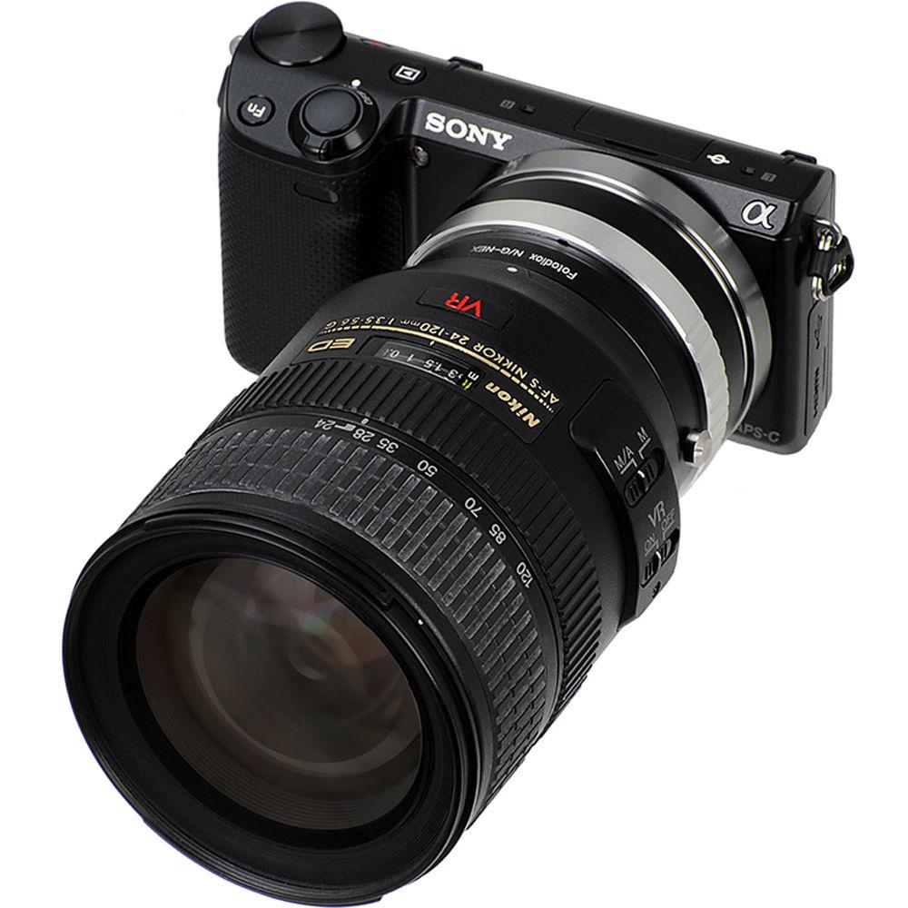 FotodioX Lens Mount Adapter for Nikon G-Type F-Mount Lens to Sony E-Mount Camera