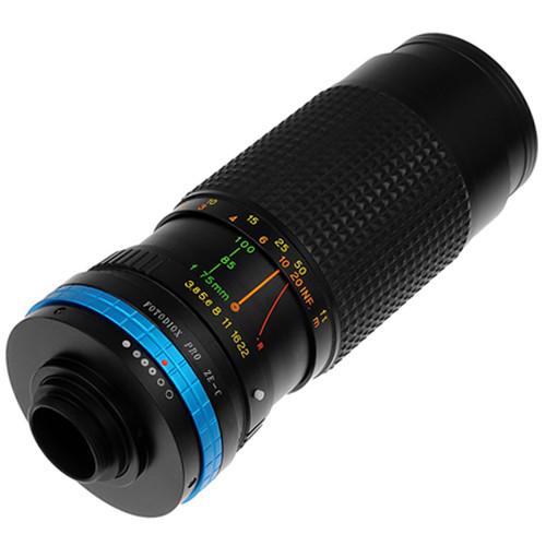FotodioX Mamiya 35mm ZE to C-Mount Lens Adapter with Aperture Control Dial