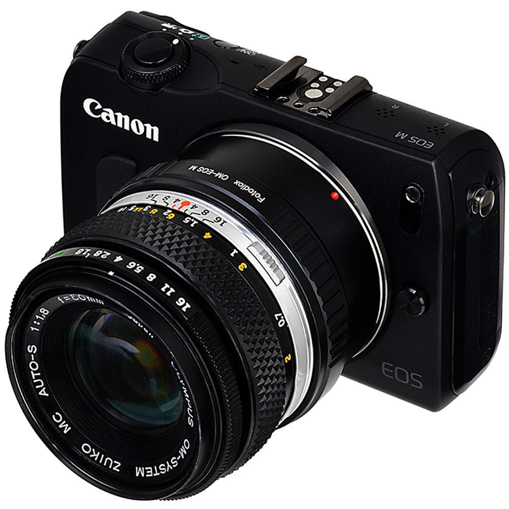 FotodioX Mount Adapter for Olympus OM-Mount Lens to Canon EOS M Camera