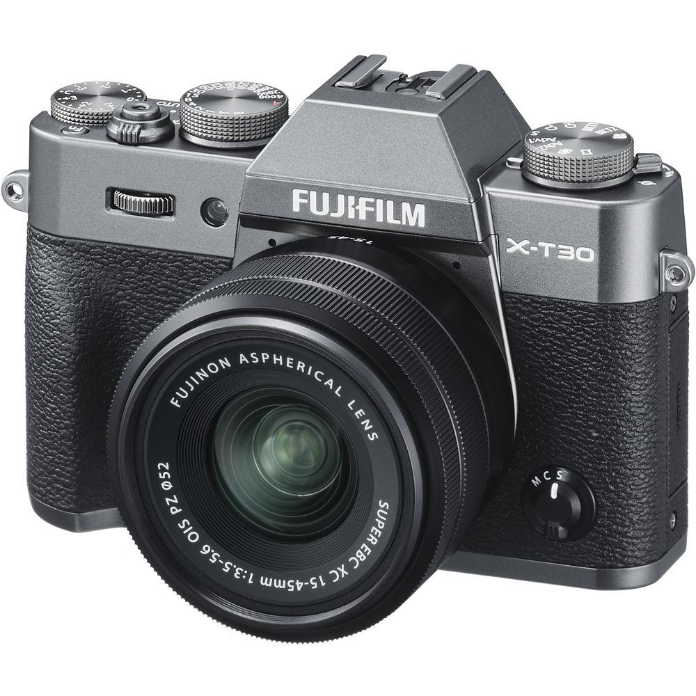 FUJIFILM X-T30 Mirrorless Digital Camera with 15-45mm Lens