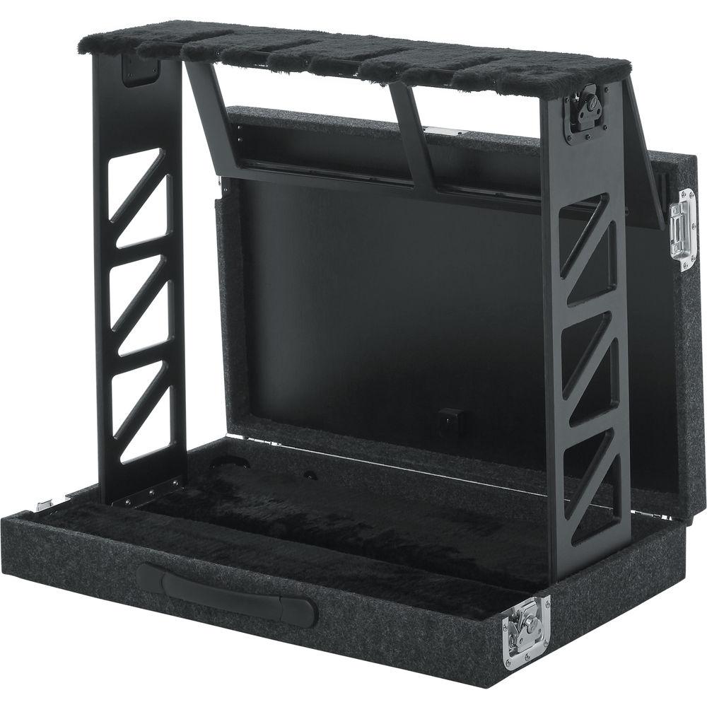 Gator Cases Compact Rack Style 4 Guitar Stand That Folds Into Case