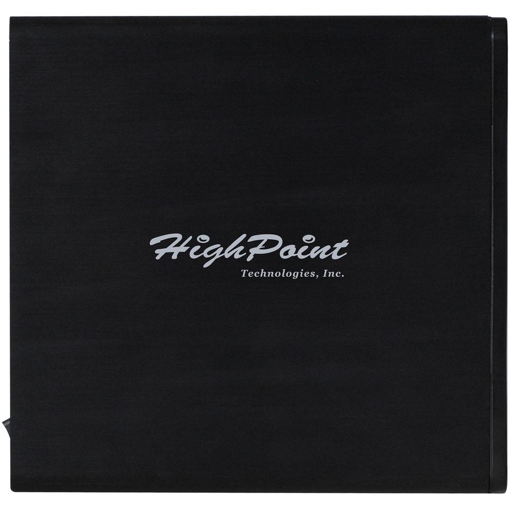 HighPoint RocketStor 6314B 4-Bay Thunderbolt 2 RAID Enclosure with Thunderbolt 3 Adapter