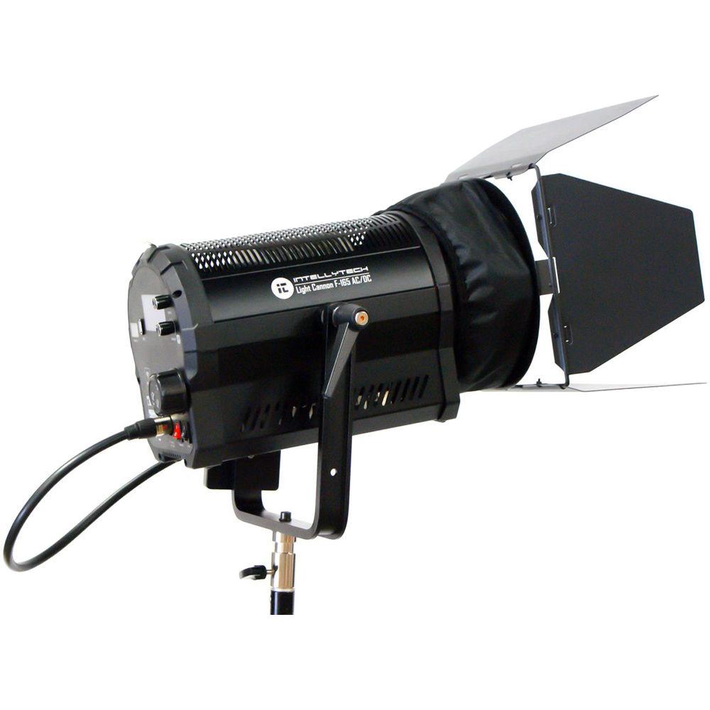 Intellytech Light Cannon F-165 AC DC Bi-Color High Output LED Fresnel with Wi-Fi and Gold Mount Battery Plate