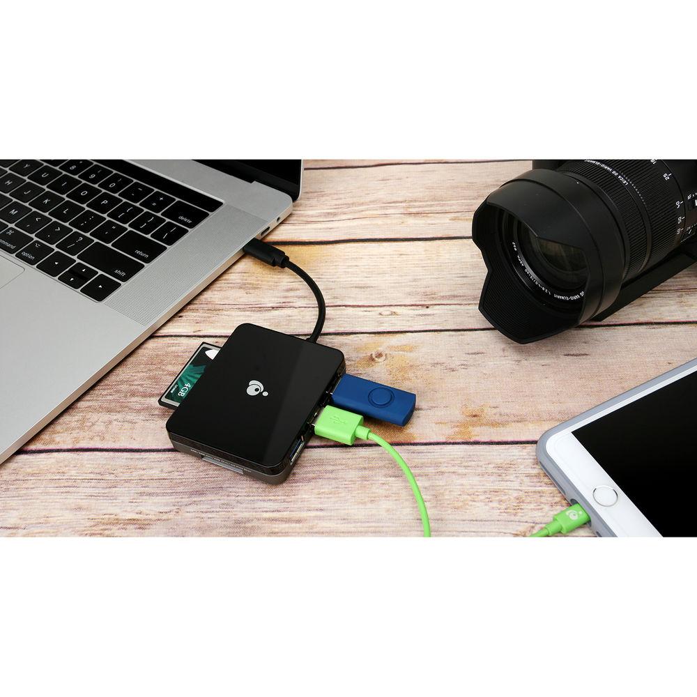 IOGEAR USB Type-C Hub with Multi-Memory Card Reader