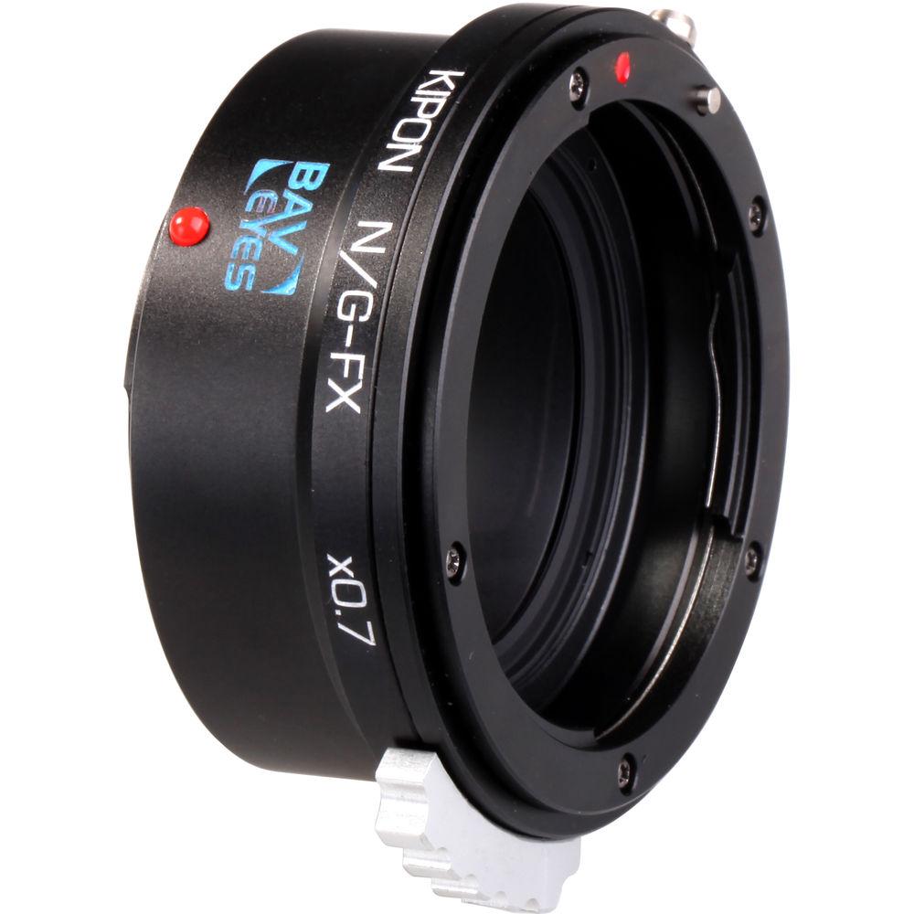 KIPON Baveyes 0.7x Lens Mount Adapter for Nikon F, G-Type Lens to FUJIFILM FX-Mount Camera