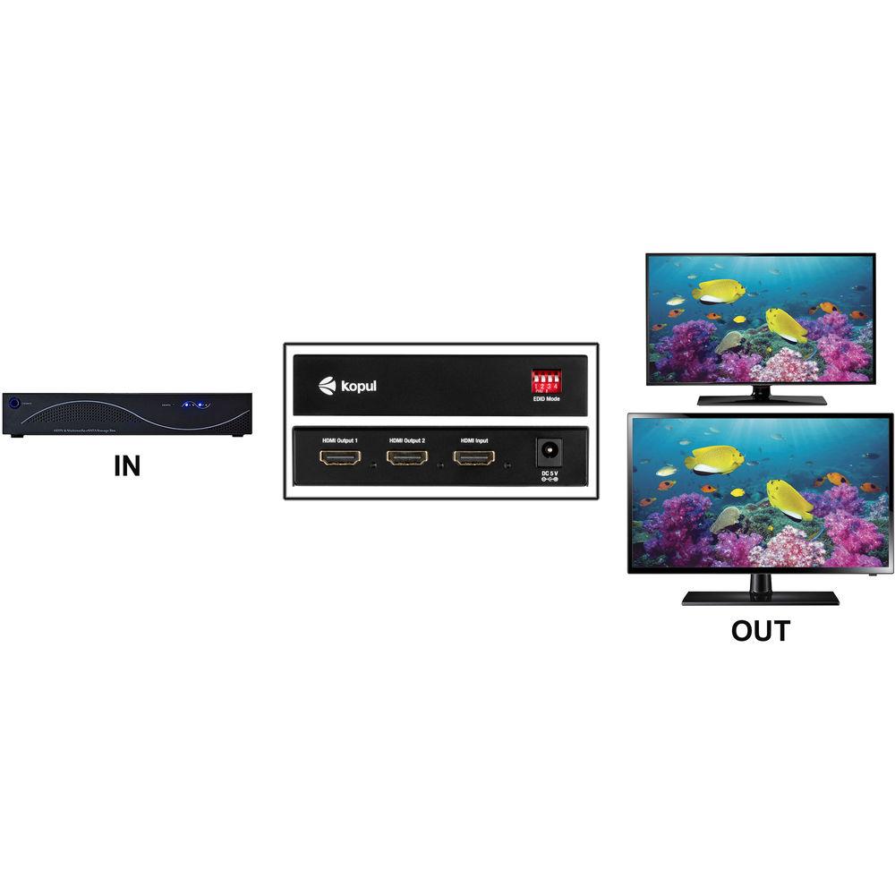 Kopul HDSP-2012-4K 1x2 HDMI Splitter, Kopul, HDSP-2012-4K, 1x2, HDMI, Splitter