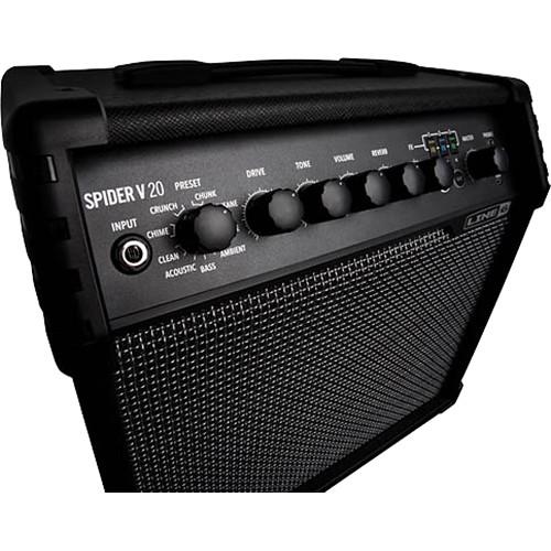 Line 6 Spider V 20 8" Modeling Combo Amplifier for Electric Guitars