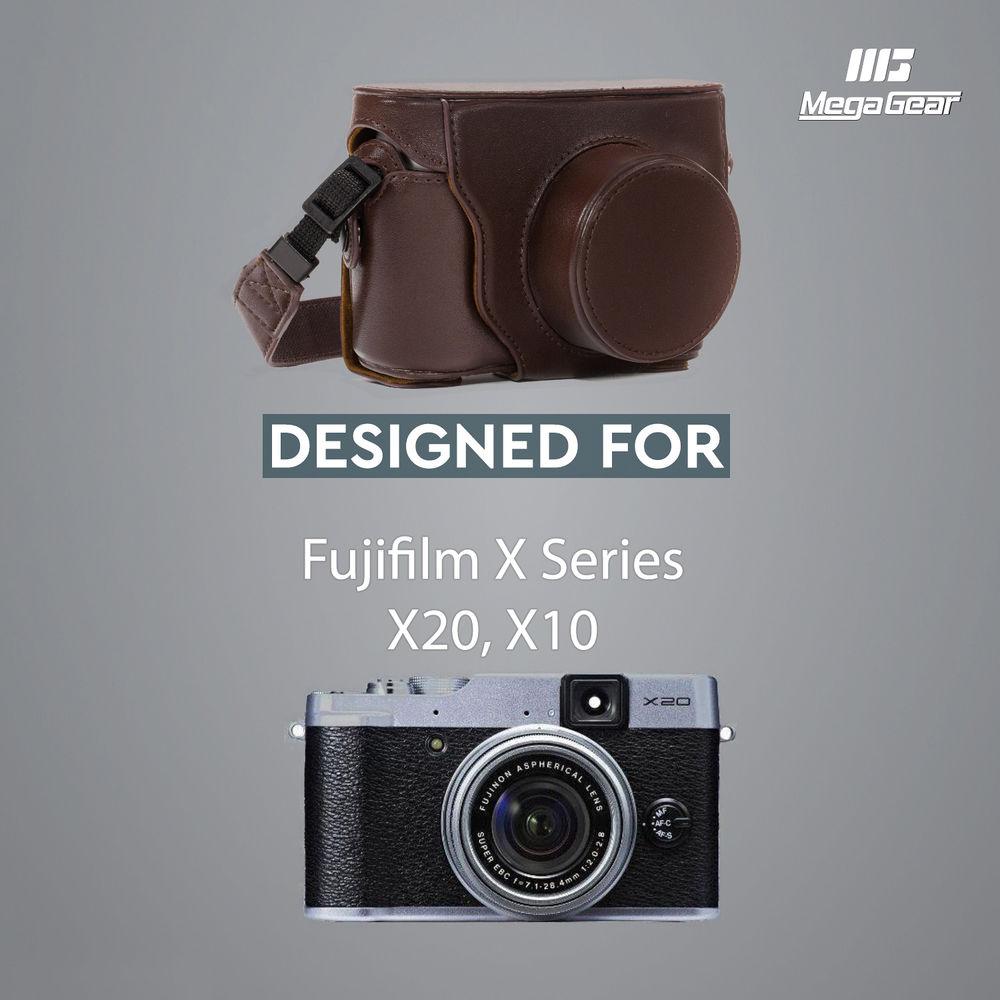 MegaGear Ever Ready Leather Camera Case with Strap for Fujifilm X Series
