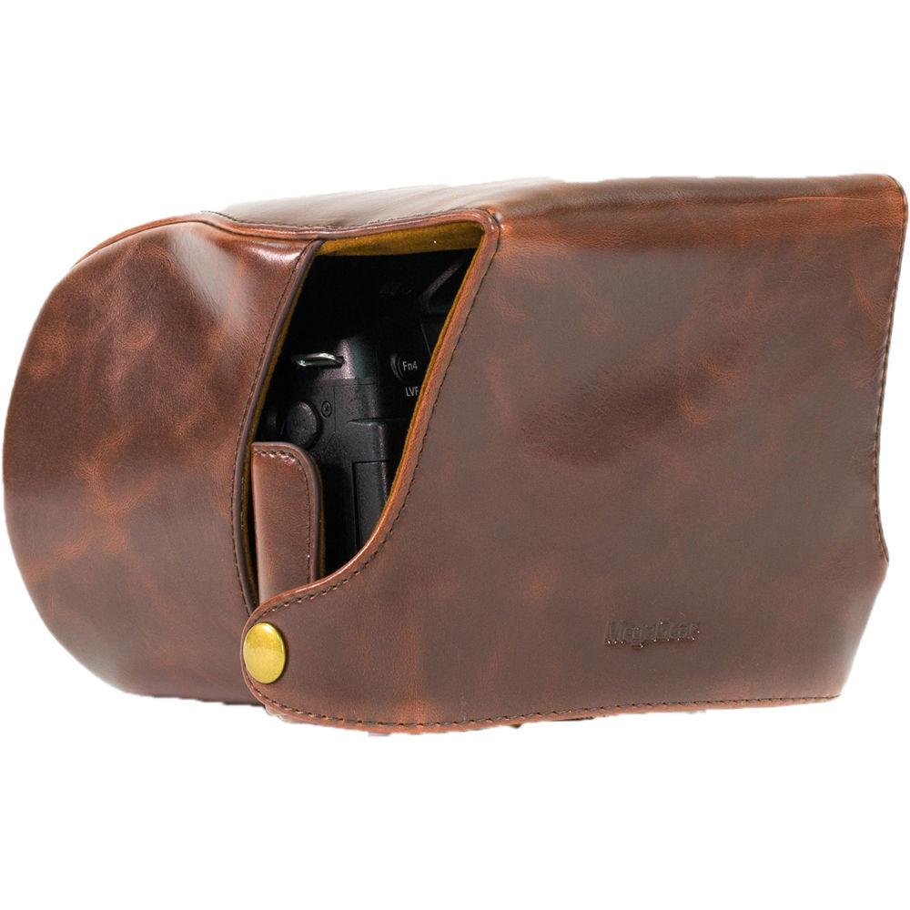 MegaGear Ever Ready PU Leather Camera Case with Strap for Panasonic LUMIX DMC-FZ300