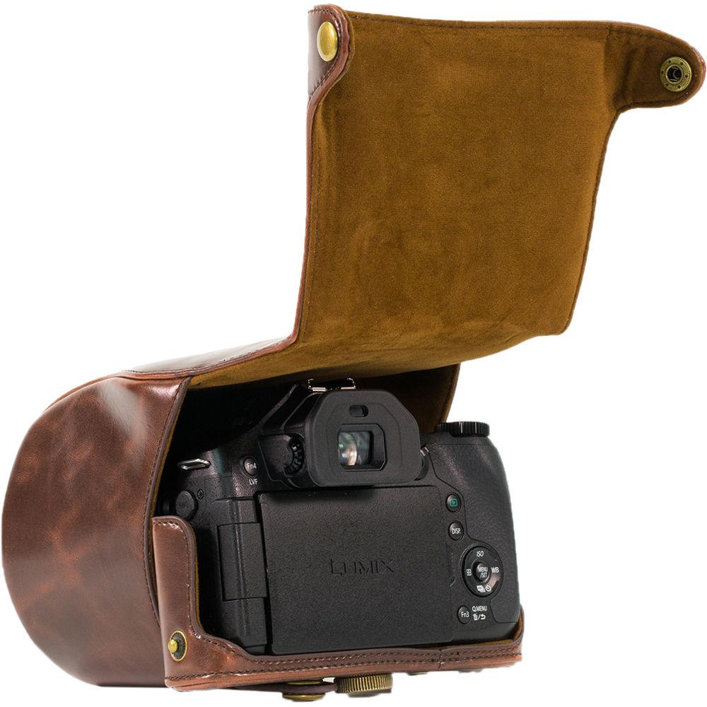 MegaGear Ever Ready PU Leather Camera Case with Strap for Panasonic LUMIX DMC-FZ300