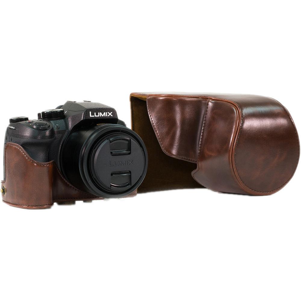 MegaGear Ever Ready PU Leather Camera Case with Strap for Panasonic LUMIX DMC-FZ300