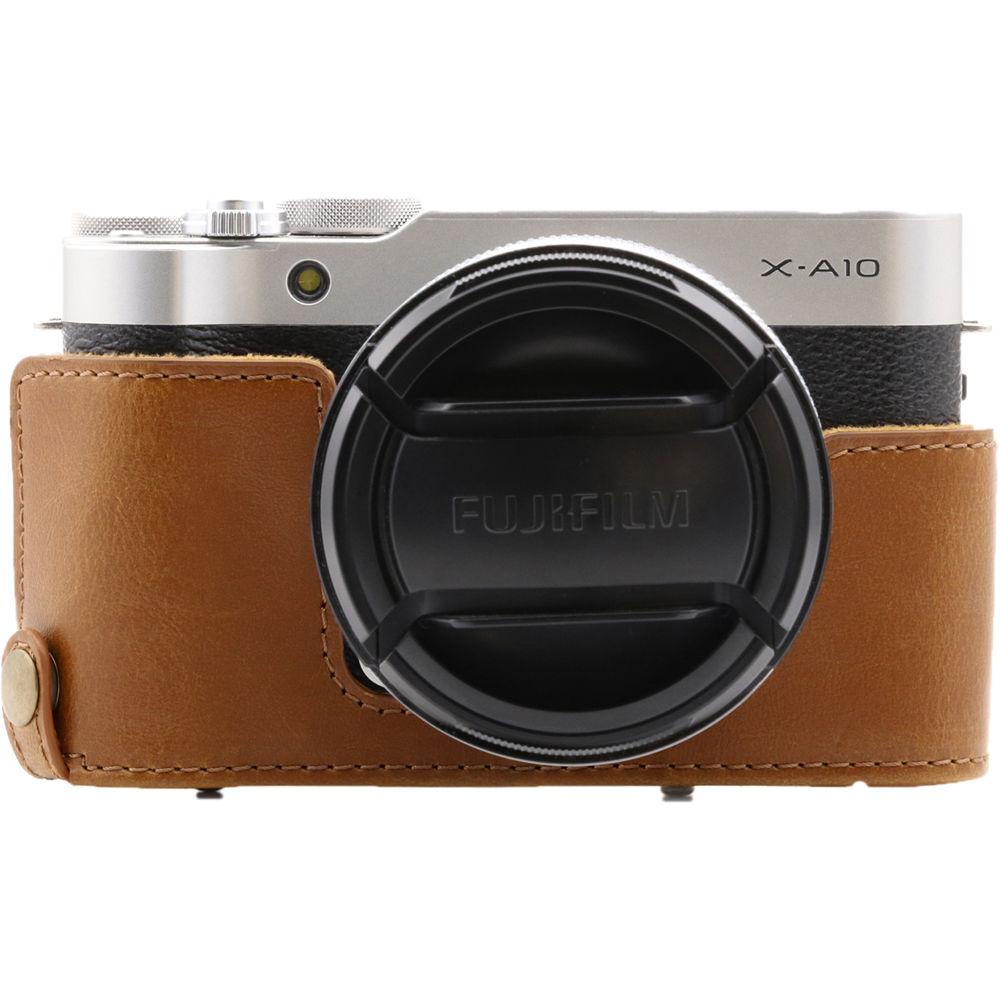 MegaGear Ever Ready PU Leather Case and Strap for Fujifilm X-A10