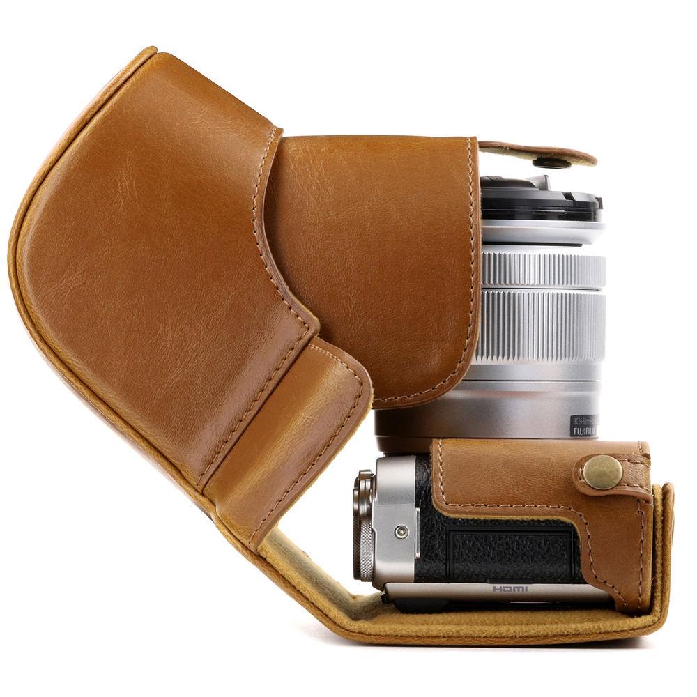 MegaGear Ever Ready PU Leather Case and Strap for Fujifilm X-A10