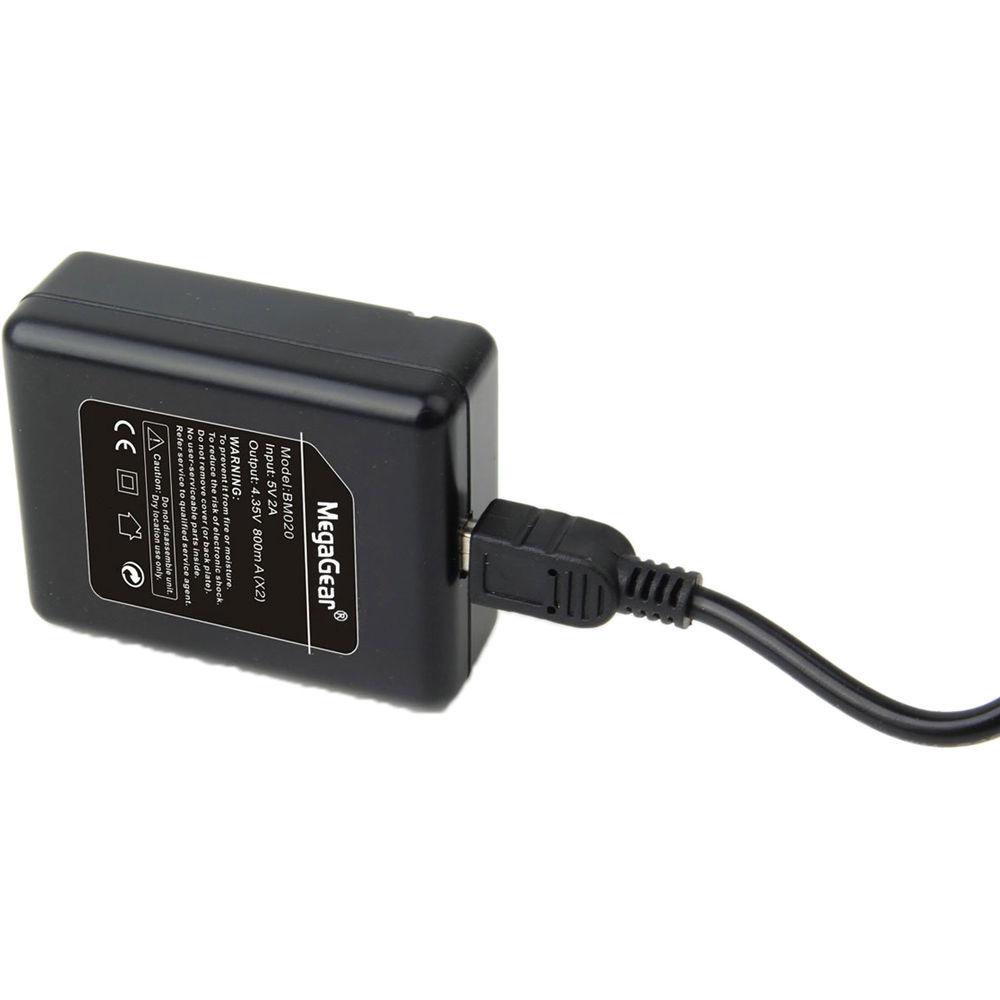 MegaGear MG417 Dual Charger and Two Battery Kit for GoPro HERO4
