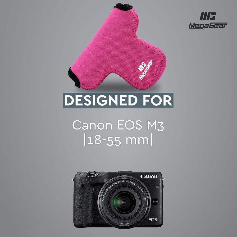 MegaGear Ultra-Light Neoprene Case for Canon EOS M3 with 18-55mm