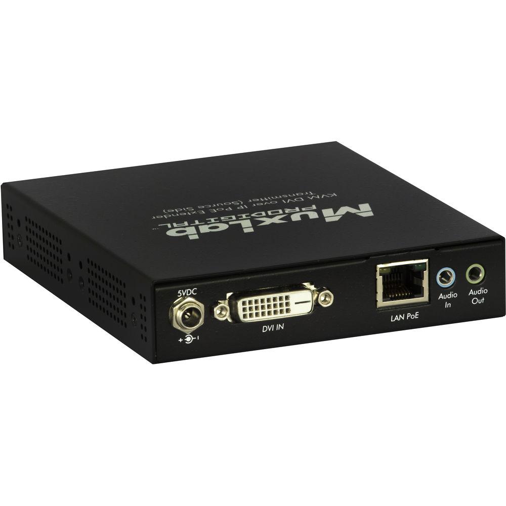 MuxLab KVM DVI over IP PoE Extender Receiver