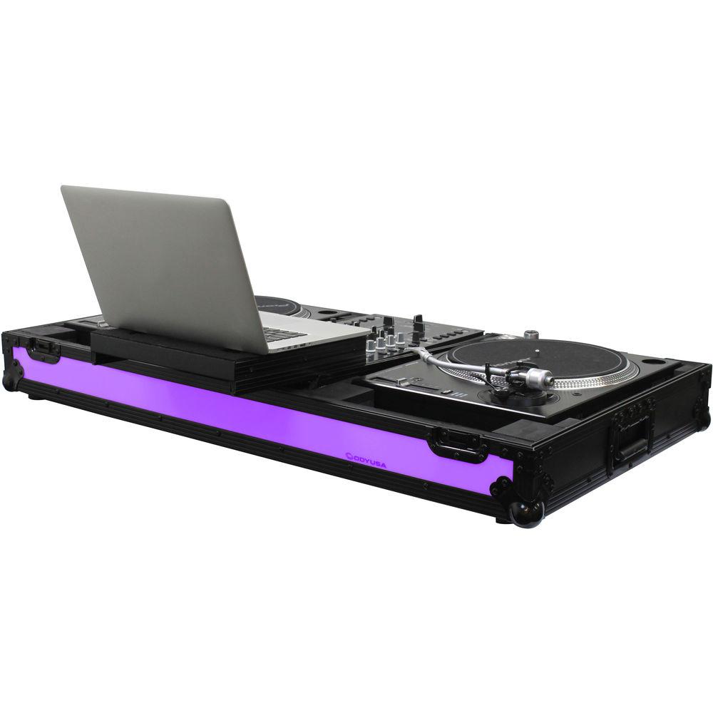 Odyssey Innovative Designs Flight FX Glide-Style DJ Coffin for 10" Format Mixer & Two Turntables