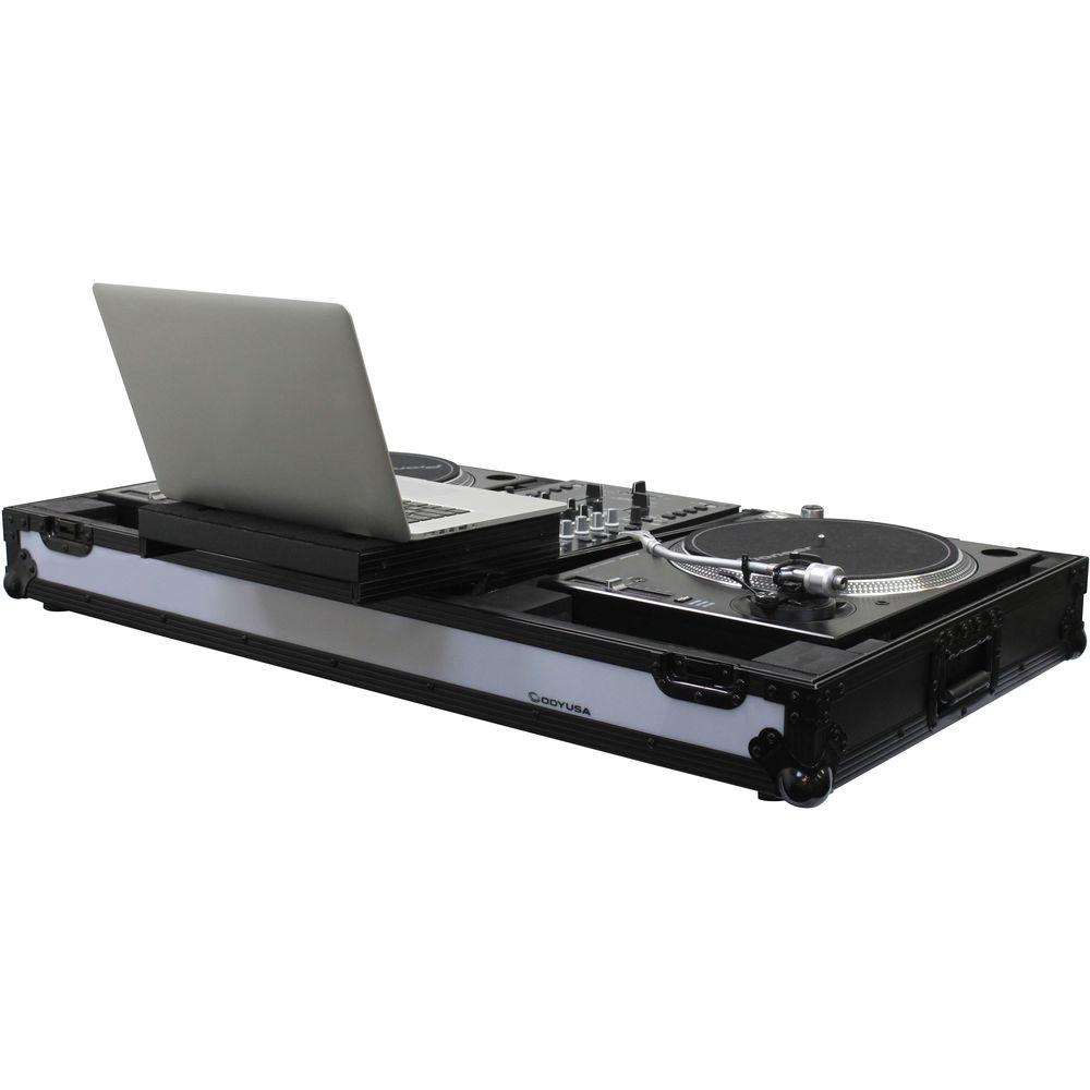 Odyssey Innovative Designs Flight FX Glide-Style DJ Coffin for 10" Format Mixer & Two Turntables
