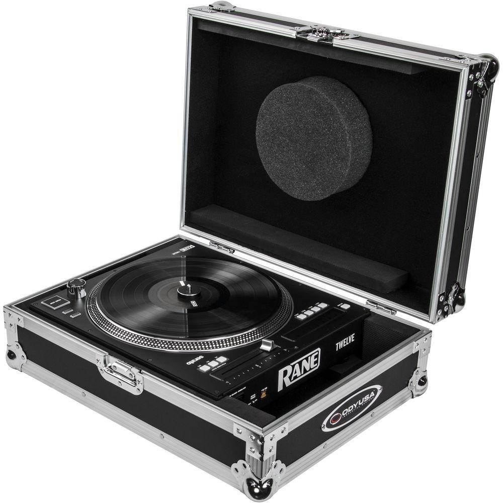 Odyssey Innovative Designs Flight Zone Rane Twelve Motorized Turntable DJ Battle Controller Case