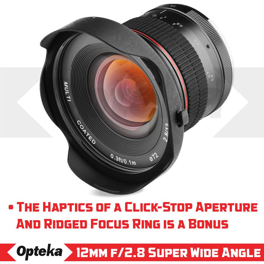 Opteka 12mm f 2.8 Lens for Micro Four Thirds
